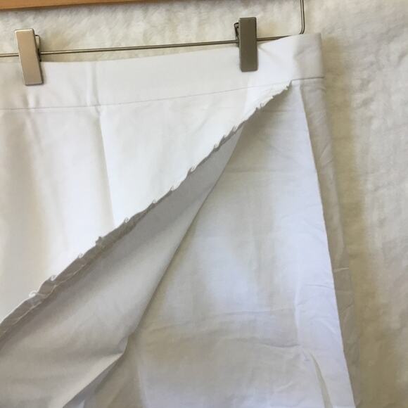 J, Crew White Wrap Ruffle Tulip Skirt - Picture 7 of 9